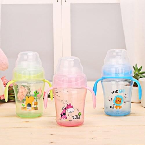 240ML Baby Feeding Cup Kids Water Milk Cup Soft Mouth Duckbill Sippy Infant Training Baby Feeding Cups