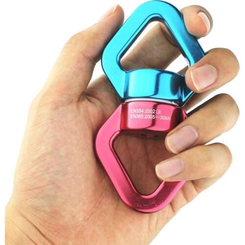 30KN Safety Rotational Device Hanging Tree Swing Swivel Aerial Dance Hammock Rope Climbing Connector