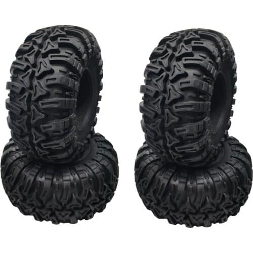 4PCS 2.2inch Rubber Tyre 2.2 Wheel Tires 128X60MM for 1/10 RC Crawler Traxxas TRX4 Axial SCX10 Wraith RR10