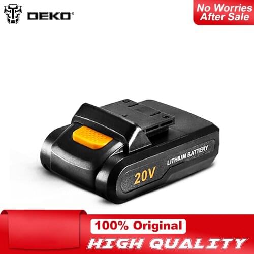 DEKO Battery20V 20V Lithium Ion Battery Pack for Sharker 20V Cordless Drill