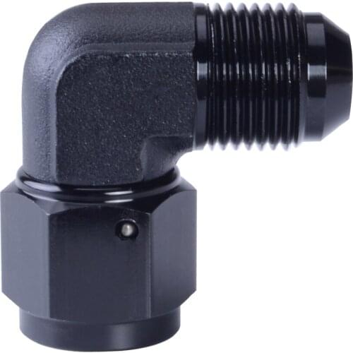 Aluminum Fitting 90 Degree Swivel Female 8 AN To 8 AN Male Coupler Union Fitting Apapters