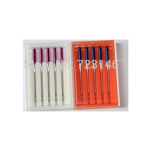 5psc Household sewing machine needle Sewing machine needle Purple tip needle for Janome Brother SINGER ACME YOKOYAMA JUKI FEIYUE