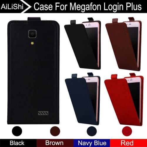 AiLiShi For Megafon Login Plus Case Up And Down Vertical Phone Flip Leather Case Megafon Phone Accessories 4 Colors + Tracking