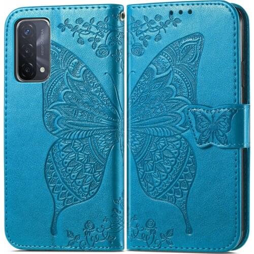A94 A54 A 74 5G 3D Butterfly Wallet Leather for OPPO A91 Flip Case Luxury Card Slot Funda OPPO A74 A 91 94 54 4G Para Shockproof