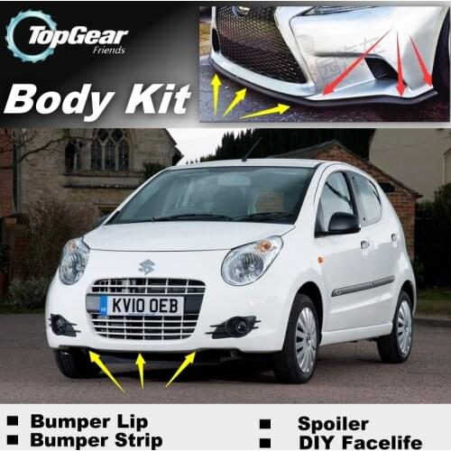 Bumper Lip Deflector Lips For Suzuki Alto Front Spoiler Skirt For TopGear Friends to Car Tuning View / Body Kit / Strip