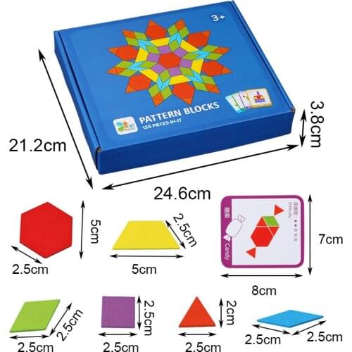 Wooden to Creative Jigsaw Puzzle for Kid Early Learning Education Toy to Develop intelligence Montessori Toy 155 Pieces