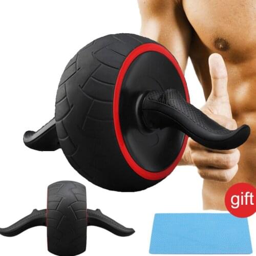 Abdominal Roller Wheel Exercise Equipment Mute Rebound Roller Muscles Home Gym Fitness Equipment Gift Kneeling Pad