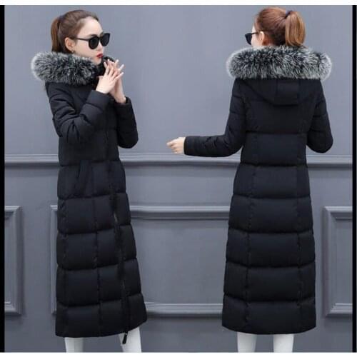 Beautiful clothing new winter cotton clothing women long over the knee plus thick body warm cotton clothing