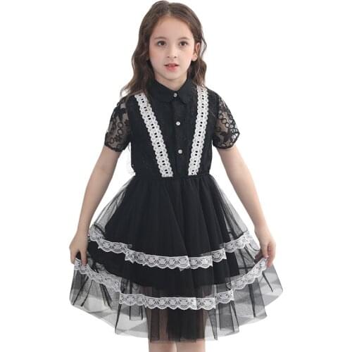 Teenager girls summer dresses 2020 kids girls party dress for big girl clothes children dress size 4567 8 9 10 11 12 14 15 years