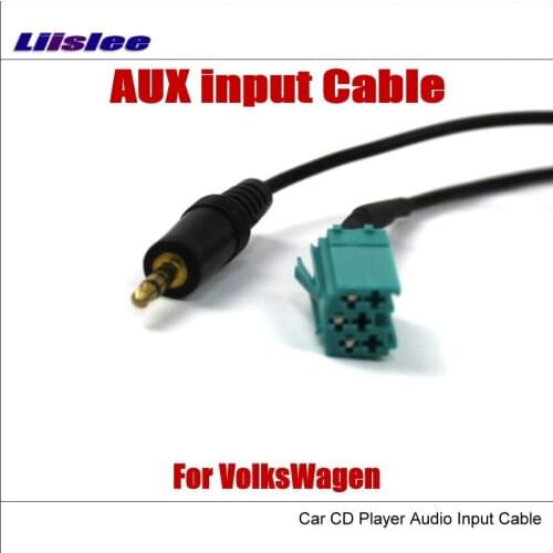 Liislee Original Plugs To AUX Adapter 3.5mm Connector For Volkswagen Car Audio Media Cable Data Music Wire