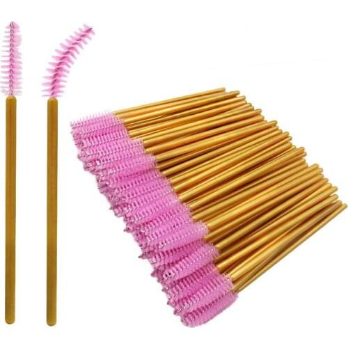 Micro Eyelash Brush For Makeup Tool Kit Makeup Brush Tool Cosmetic Eyelash Extension Disposable Mascara Wand Applicator 1000Pcs