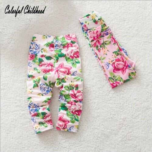 Cute Lovely Baby Boy/Girl Clothes Floral Printed Pants Trousers Bottom Leggings 0-24M toddler girls clothing
