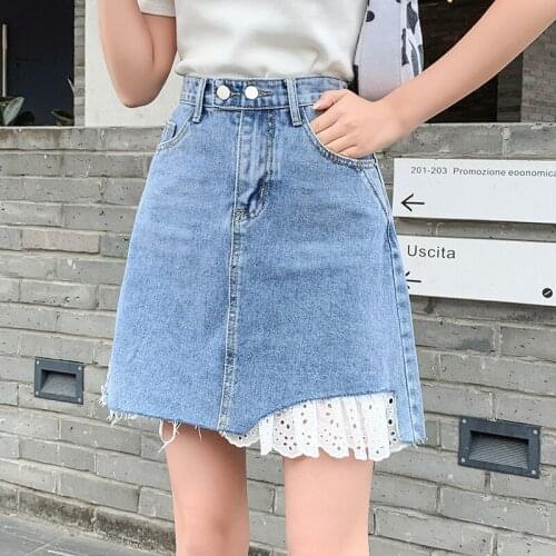 MKMDFME Denim Skirts For Women