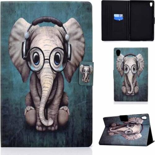Soft Case for Lenovo Tab M10 HD (2nd Gen) TB-X306X X306F X306 10.1'' Cute Cover with Owl Elephant Horse Fox Deer Printing