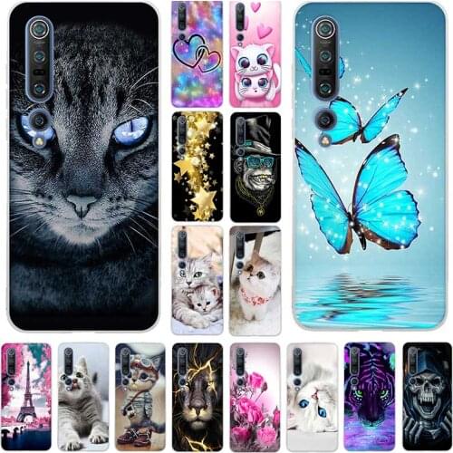 Soft TPU Case For Xiaomi Mi 10 Pro Case Silicone Painting Ultra Thin Back Cover For Xiaomi 10 Mi10 Pro Phone Case Funda Bumper