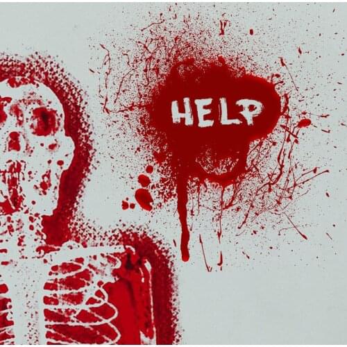 Terror Blood Mark Wall Stickers Halloween Wall Decor Glass Waterproof Sticker Bathroom Living Room Creative Decals for Furniture