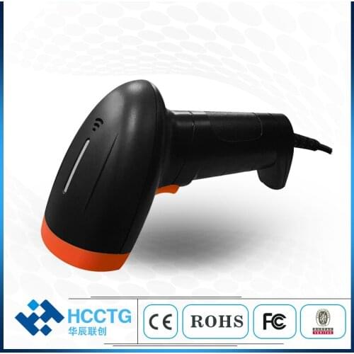 New 1D 2D Paper barcodes RS232 / USB Handheld QR Code Scanner HS-6603