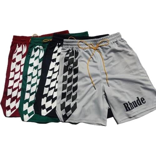 2021 new sports running shorts mens summer running mesh loose casual shorts mens gym bodybuilding training fitness short male