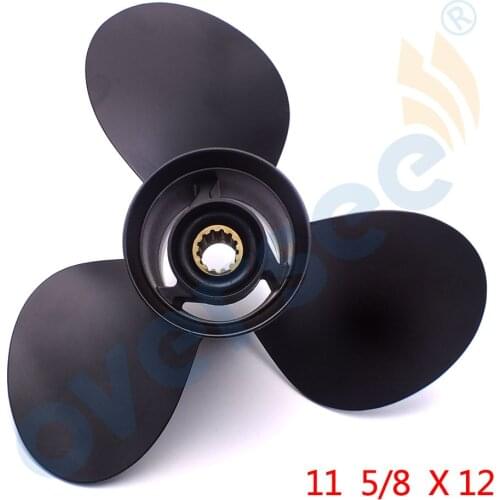 New OUTBOARD PROPELLER 58100-88L31-019 Size 11 5/8 x 12 12P DF40A/50A/6 For Suzuki Marine Outboard Engine Motor