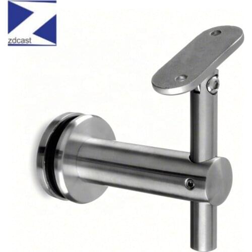 Solid Stainless Steel Handrail Bracket Stent Support Wall Support Flat Handrail Stairs Accessories
