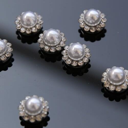Sew on Glass-diamond pearl beads,pealwhite 12mm scattered glass beads patches for clothes parches para la ropa