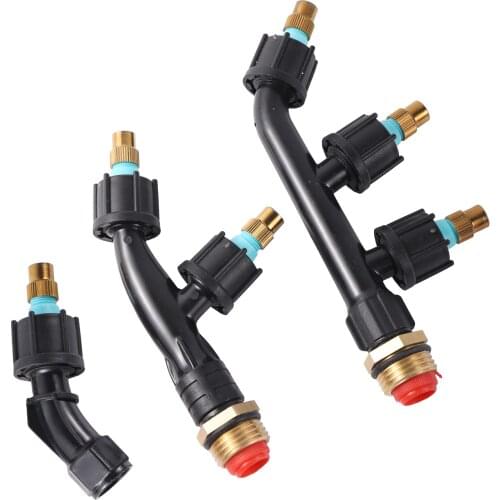 Agricultural Copper Atomizing Sprayer Nozzle Single/Double/Three Nozzle Head Garden Lawn Irrigation Pesticide Spraying Sprinkler