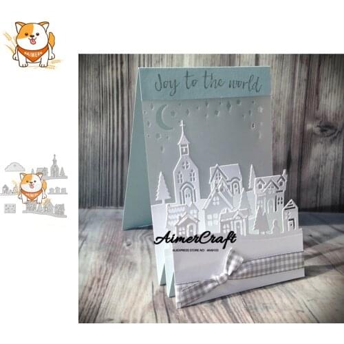 House Building Series Metal Cutting Dies Scrapbooking Stencil Decorative Embossing Craft Die Cuts Card Making New Dies For 2019