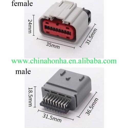 Gray male female18-pin automotive electrical connector DJ7181A-1.5-21/11 air flow meter plug Radar plug 1488533-6