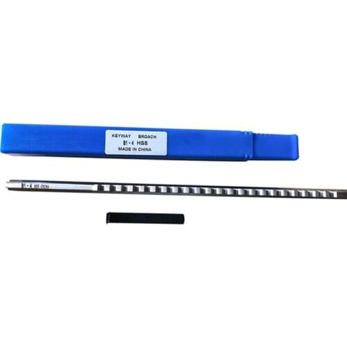 4mm B1 Push-Type Keyway Broache Metric Size HSS Keyway Cutting Tool for CNC
