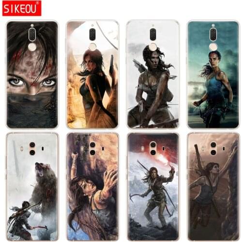 Silicone Cover phone Case for Huawei mate 7 8 9 10 pro LITE Rise Of The Tomb Raider