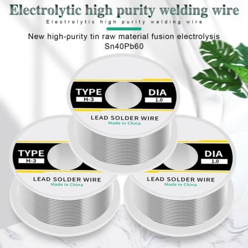 Sn40Pb60 0.8-1.2mm Lead Solder Wire Low Melting Point Deoxidizing Ability Efficient High Activity Soldering Wire for Instrument