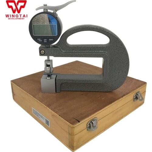 0-10x100mm Digital Thickness Gauge For Rubber,Paper,Plastic Film With Roller