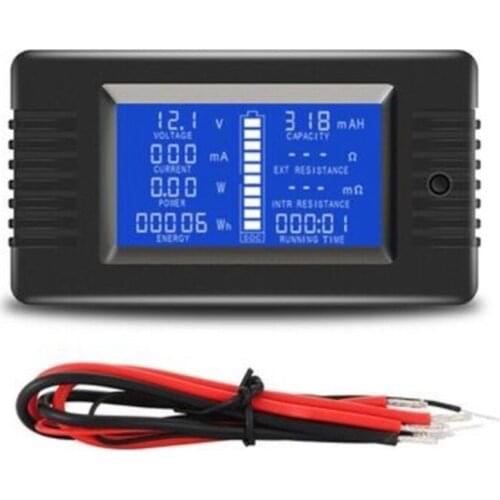 PZEM DC 0-200V 10A Voltmeter Ammeter Car Battery Tester Capacity Resistance Electricity Voltage Meter Monitor