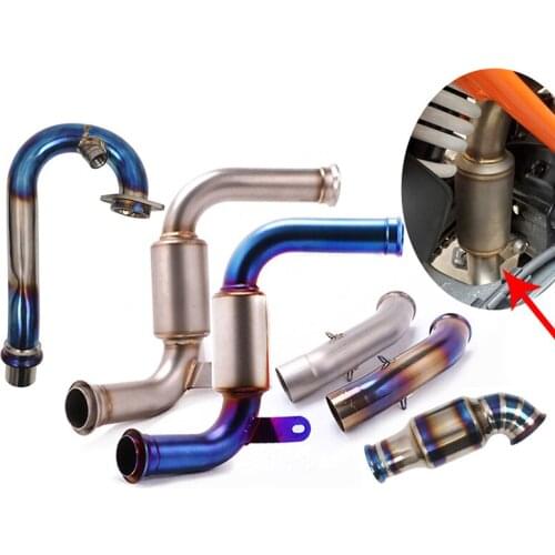 Complete Exhaust System for KTM 390 125 250 RC390 2017-2020 Motorcycle Exhaust Pipe Header Mid Link Pipe Delete Catalyst Slip On