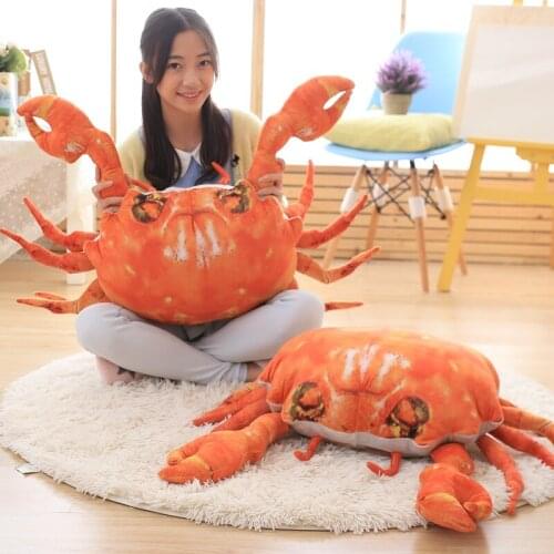 Soft Cute Cartoon Simulation Crab Plush Toys Stuffed Lovely Animals Pillows Dolls For Girls Kids Friends Birthday Gifts