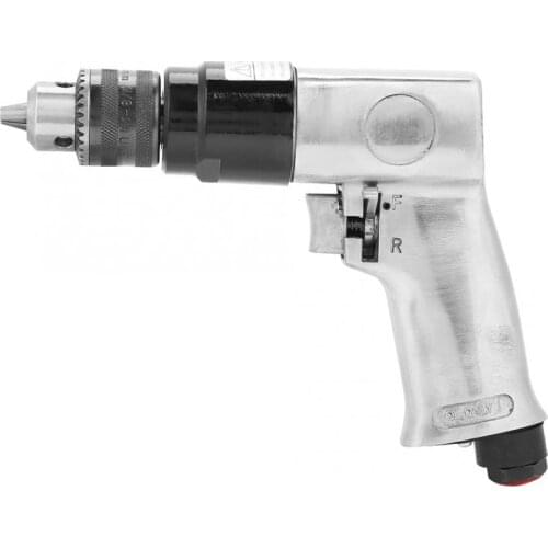 Sandblast Gun 3/8" 1700rpm High-speed Pneumatic Drill Reversible Rotation Air Drill Tool for Hole Drilling Inflatable