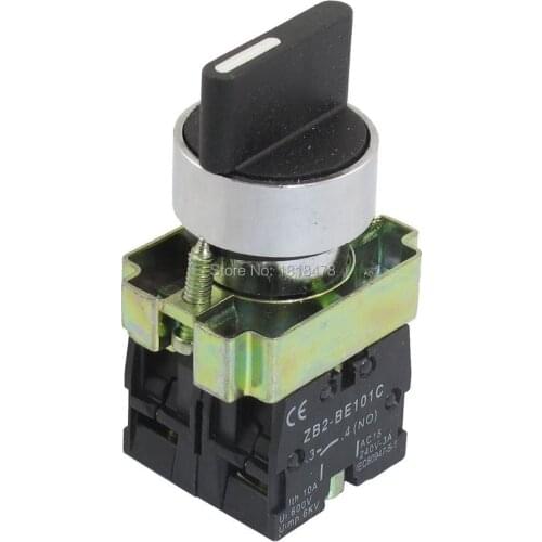 XB2-BD33 22mm Latching 2 NO Three 3-Position Rotary Selector Select Switch ZB2-BE101C
