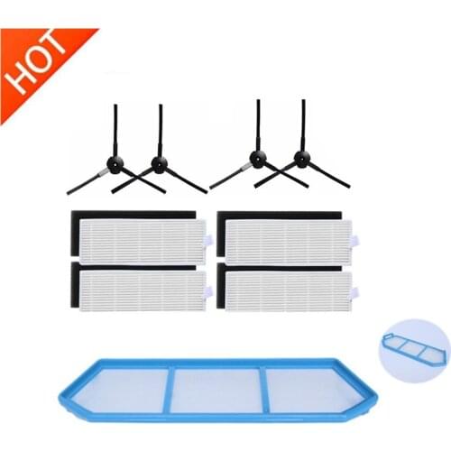 1*Primary filter+4*Hepa Filter+4*Side Brushes for ilife a40 ilife a4 a4s X432 X430 T4 x431 robot vacuum cleaner parts