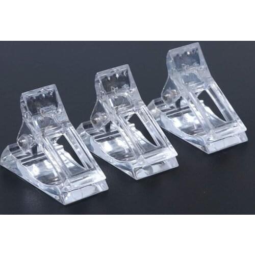 1Pcs / 5Pcs / 10Pcs Nail Tip Clip Gel Auxiliary Tool Crystal Clip DIY Nail Extension Clip Nail Plastic Extension Clip