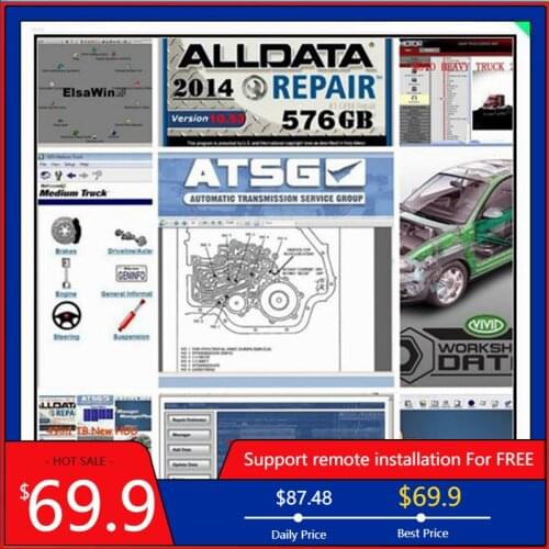 2021 Hot Alldata All Data 10.53 Mit//Chell OD 2015 Auto Repair Software Vivid Workshop Atsg elsawin6.0 manager plus 50in1tb HDD