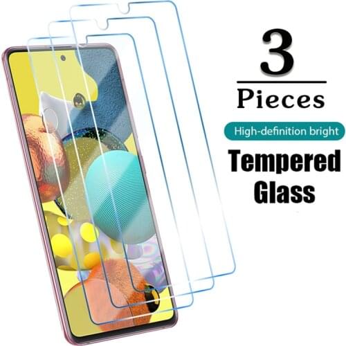 3Pcs Tempered Glass for Samsung A71 A50S A51 A50 A41 A31 A21 A01 A11 Screen Protector for Samsung S21 A12 A32 A42 A52 A72 4G 5G