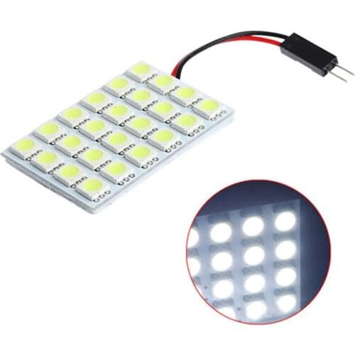5PCS Car LED reading light 5050 24SMD interior light highlight roof light room light carriage light