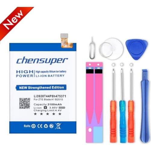 Chensuper 3100mAh Li3928T44p8h475371 Battery For ZTE Blade A1 AXON Mini B2015 C880 C880A C880S Xiaoxian 3 Phone+Tracking Number
