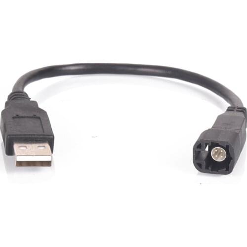 Car Radio USB Interface PlugTransfer Cable for VW RCD510 RCD300 CD 4 Pin Changer Port to Standard USB Port Socket for Skoda