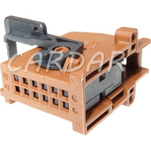 1 Set 12 Pin Automotive Car Amplifier Audio Wiring Harness Connector Socket With Terminals For BMW Porsche