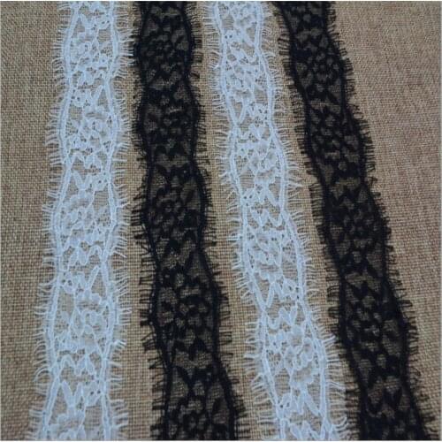 DHK Free shipping eyelash Lace fabric trimming 4.8CM*300CM/pc Garment accessories DIY headwear fashion home decoration C0022
