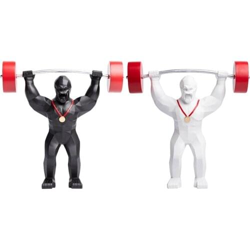 Big King Kong Statue Animal Simulation Crafts Synthetic Resin Sculpture Ornament Gorilla Statue Living Room Home Deco