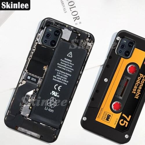 Skinlee For OPPO Find X3 Pro Case Soft All Protection Retro Camera Pattern Gamepad For Find X3 Litte Find X3 NEO Phone Cover