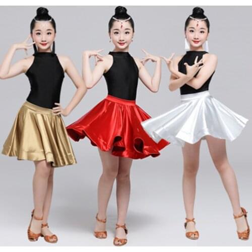Childrens Latin dance performance clothing summer girls Latin clothes grading competition clothes girls practice dance clothes