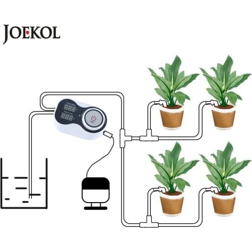 Hot Sale Intelligent Drip Irrigation System Set Water Pump Automatic Watering Device Timer Garden Self-Watering Kit For Potted